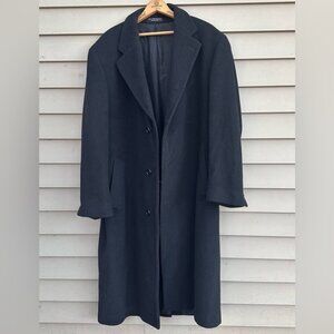 Ralph Lauren vintage cashmere blend coat overcoat black long large